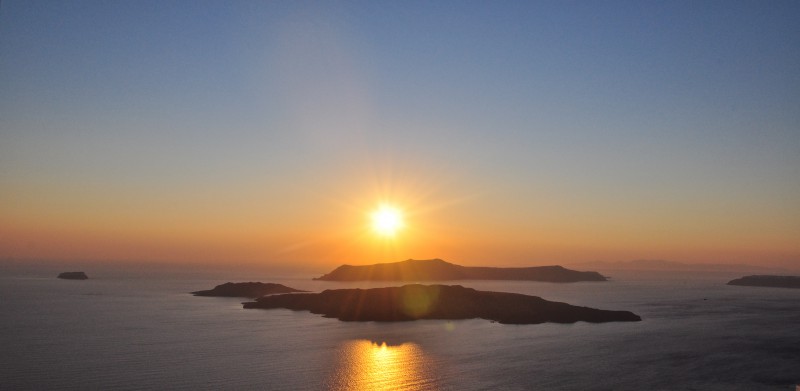 tramonto a santorini