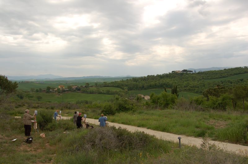 pittori sulle colline senesi