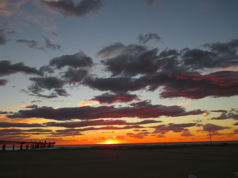 tramonto a marina di pietrasanta