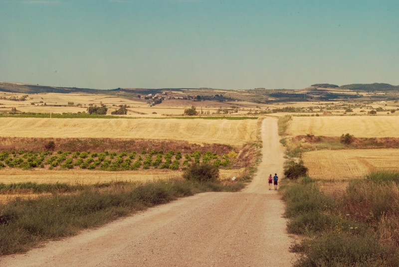 in cammino per santiago