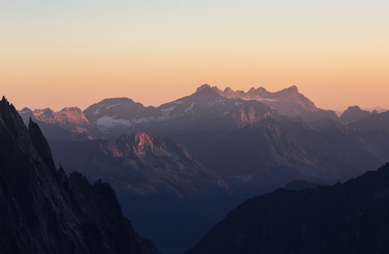 alpi valdostane dallo skyway monte bianco