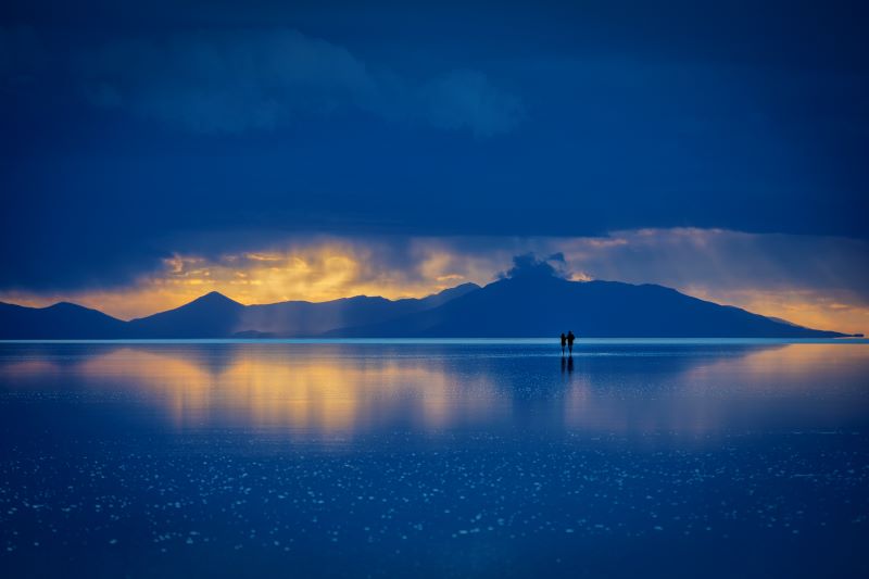 fuga nel deserto di sale dell'uyuni