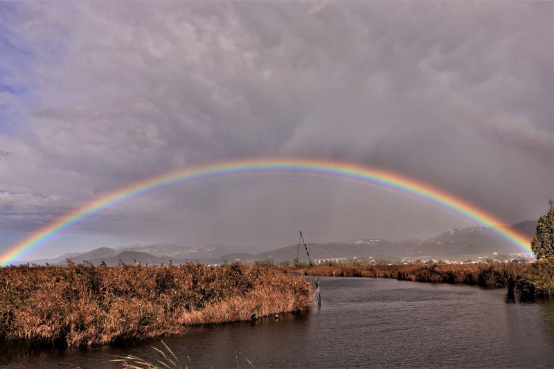 arcobaleno sul massaciuccoli