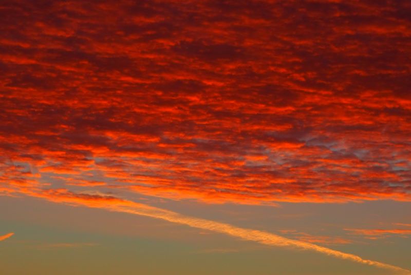 Il mar rosso del cielo